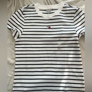 Tommy Hilfiger black & white striped t-shirt